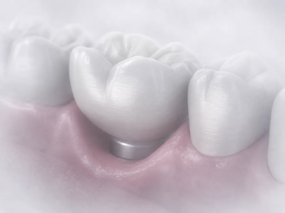 Model 3D al țesutului moale peri-implantar și profil de emergență