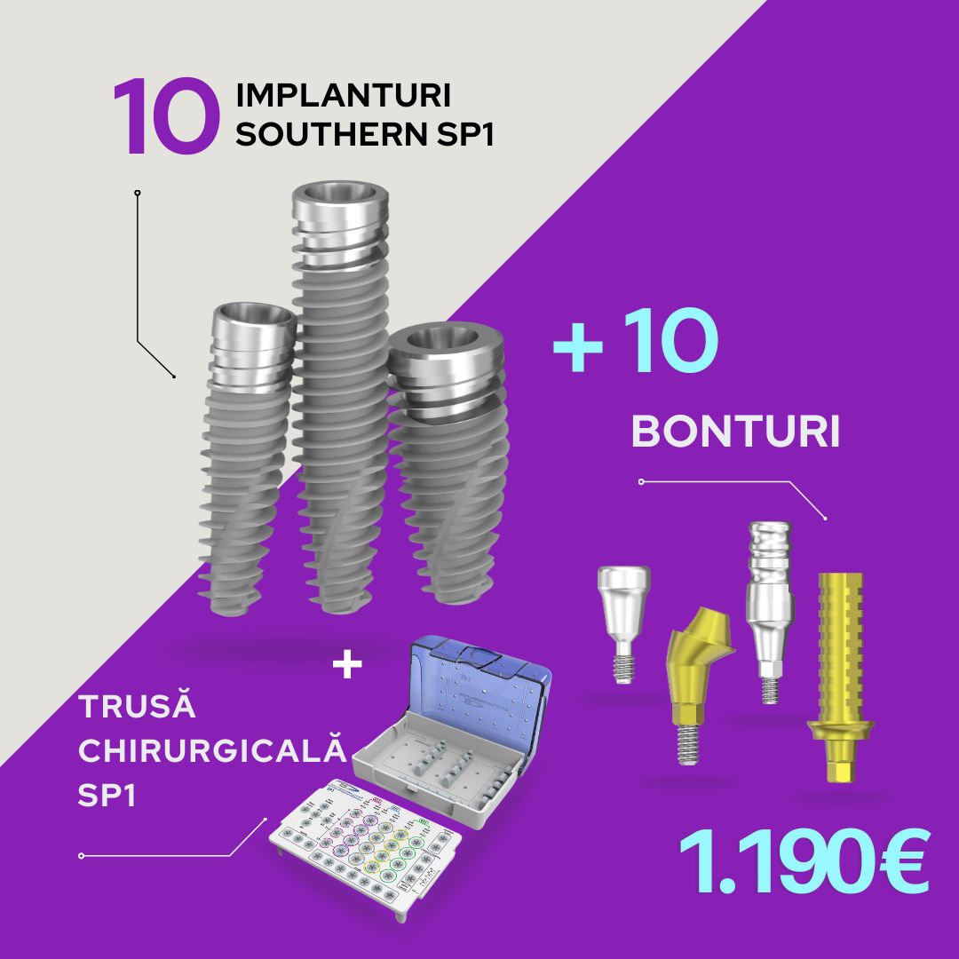 Pachet de 10 de implanturi Southern Implants