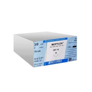 FIR DE SUTURA MOPYLEN  -  neresorbabil  -  albastru, 7063