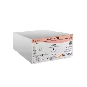 FIR DE SUTURA GLYCOLON  -  resorbabil  -  nevopsit, PB41410
