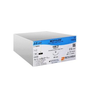 FIR DE SUTURA MOPYLEN  -  neresorbabil  -  albastru, 71514