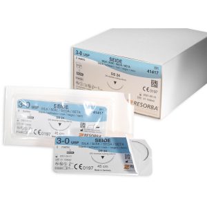 FIR DE SUTURA SILK  -  neresorbabil  -  negru, 40615