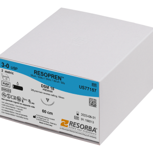 FIR DE SUTURA RESOPREN  -  neresorbabil  -  albastru, 77063