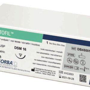 Fir de Sutură DENTOFIL, neresorbabil, 4/0, alb,  - HR12 - 45cm - TEFLON