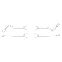 Daltă Dentară Ochsenbein Ergoperio Mini Nr. 4, Dublu Activă, 185 Mm, Aesculap, B. Braun, DB034R 2