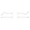 Daltă Dentară Ochsenbein Ergoperio Mini Nr. 4, Dublu Activă, 185 Mm, Aesculap, B. Braun, DB034R  2