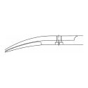 Foarfecă Gingivală, Durotip®, Curbată, TC, 120 Mm, Aesculap, B. Braun, DO209 2