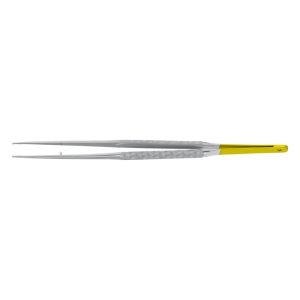 Micro Pensă De Disecție Diamantată, Dreaptă, 1×2 Dinți, Mâner Rotund, 180 Mm, Aesculap, B. Braun, FD255R