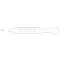 Pensă Chirurgicală Dreaptă, 120 Mm, Ergoplant®, Aesculap, B. Braun, DX050R  1