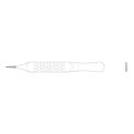 Pensă Pentru Microchirurgie Dreaptă, 120 Mm, Ergoplant®, Aesculap, B. Braun, DX051R  1
