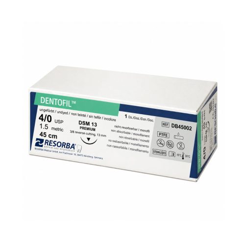 Cutie Cu 12 Fire De Sutură Neresorbabile Albe DENTOFIL™ 40, 45 Cm, Ac DSM13, DB45002CUT Cutie Cu 12 Fire De Sutură Neresorbabile Albe DENTOFIL™ 40, 45 Cm, Ac DSM13, DB45002CUT