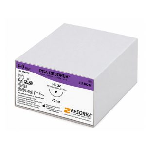 Cutie Cu 24 Fire De Sutură Resorbabile Violet PGA RESORBA® 40, 70 Cm, Ac HR22, PA10210CUT