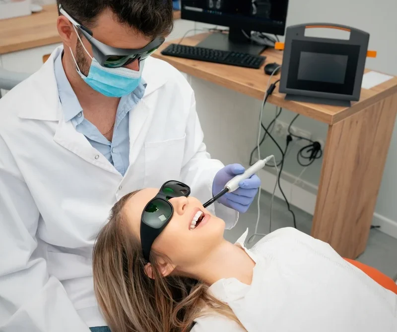 Medic Stomatolog Utilizeaza Laser Dentar